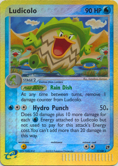 Ludicolo - 7/100 - Holo Rare - Reverse Holo available at 401 Games Canada