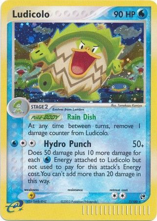 Ludicolo - 7/100 - Holo Rare available at 401 Games Canada