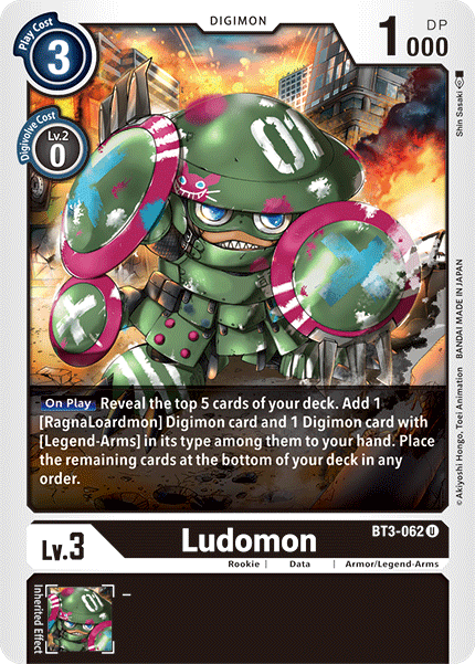 Ludomon - BT3-062 - Uncommon available at 401 Games Canada