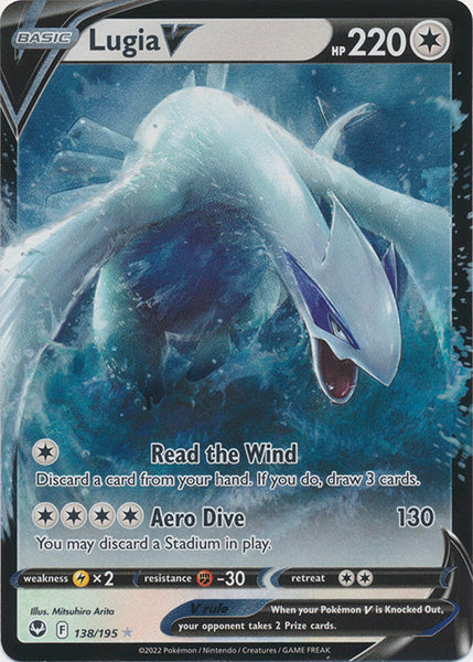 Pokemon Trading Card Game Sword & Shield Silver Tempest Single Card Ultra  Rare Lugia V #138