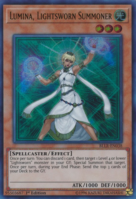 Lumina, Lightsworn Summoner - BLLR-EN038 - Ultra Rare - 1st Edition available at 401 Games Canada