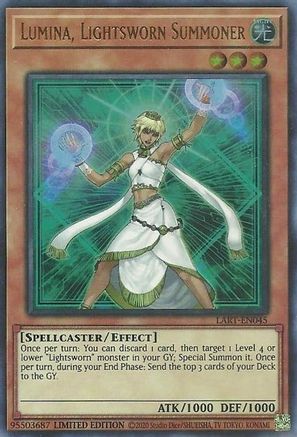 Lumina, Lightsworn Summoner - LART-EN045 - Ultra Rare - Limited Edition available at 401 Games Canada