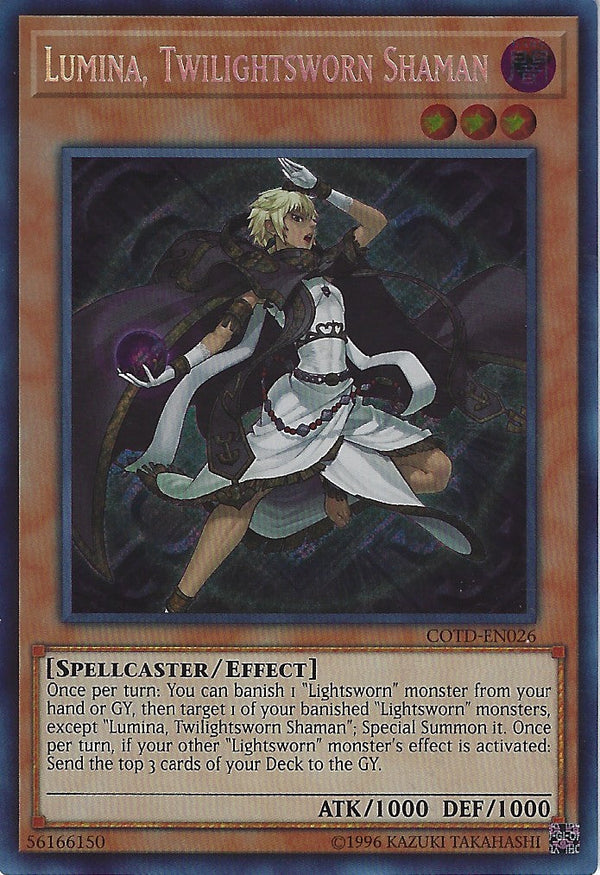 Lumina, Twilightsworn Shaman - COTD-EN026 - Secret Rare - Unlimited available at 401 Games Canada