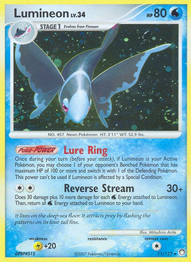 Lumineon - 11/123 - Holo Rare available at 401 Games Canada