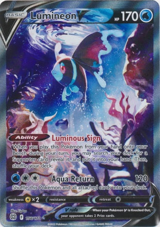 Lumineon V - 156/172 - Alternate Art Ultra Rare available at 401 Games Canada