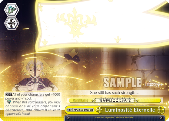 Luminosite Eternelle - APO/S53-E023 - Climax Rare available at 401 Games Canada