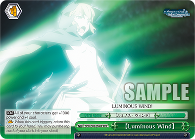 Luminous Wind (Triple Rare) available at 401 Games Canada