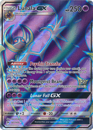 Lunala GX - 141/149 - Full Art Ultra Rare available at 401 Games Canada