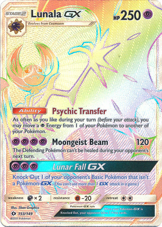 Lunala GX - 153/149 - Hyper Rare available at 401 Games Canada