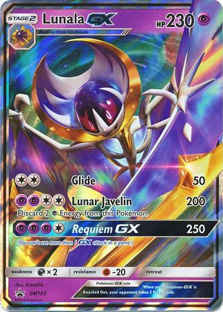 Lunala GX - SM103 - Promo available at 401 Games Canada