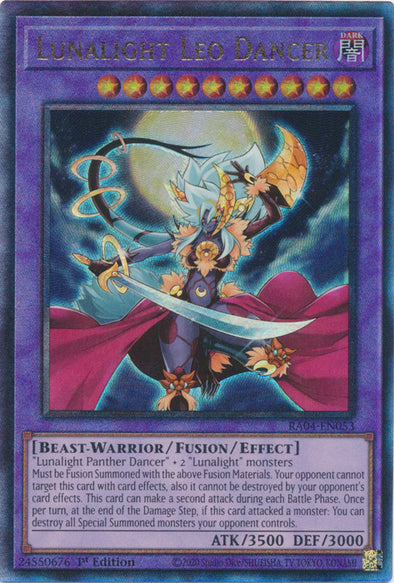 401 Games Canada - Lunalight Leo Dancer (PUR) - RA04-EN053 - Prismatic  Ultimate Rare