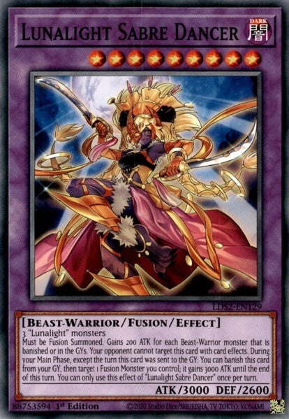 Lunalight Sabre Dancer - LDS2-EN129 - Common - 1st Edition available at 401 Games Canada