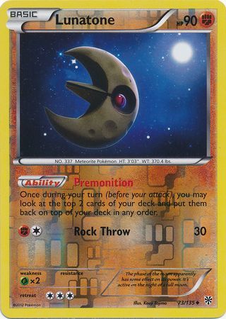 Lunatone - 73/135 - Uncommon - Reverse Holo available at 401 Games Canada