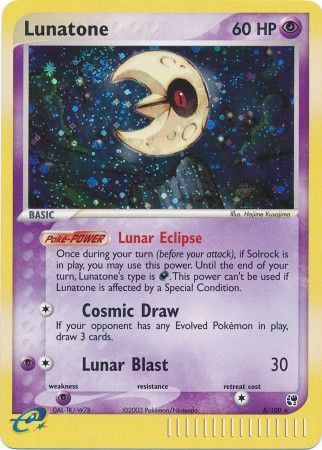 Lunatone - 8/100 - Holo Rare available at 401 Games Canada