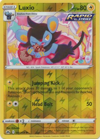 Luxio - 041/159 - Uncommon - Reverse Holo available at 401 Games Canada