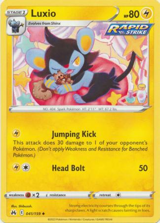 Luxio - 041/159 - Uncommon available at 401 Games Canada