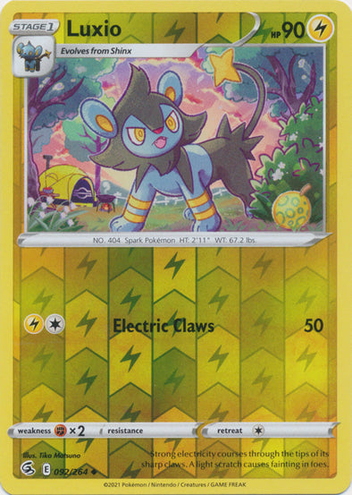 Luxio - 092/264 - Uncommon - Reverse Holo available at 401 Games Canada