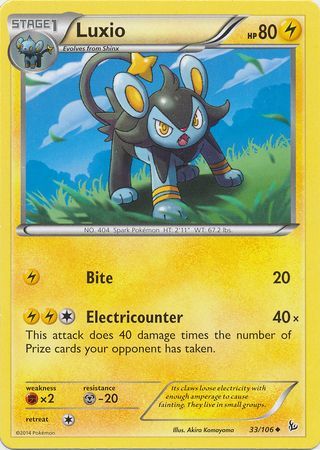 Luxio - 33/106 - Uncommon available at 401 Games Canada