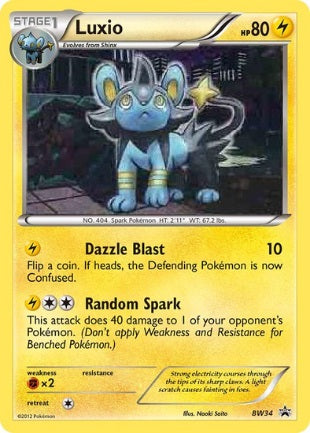 Luxio - BW34 - Holo Promo available at 401 Games Canada