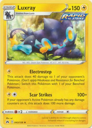 Luxray - 043/159 - Rare available at 401 Games Canada