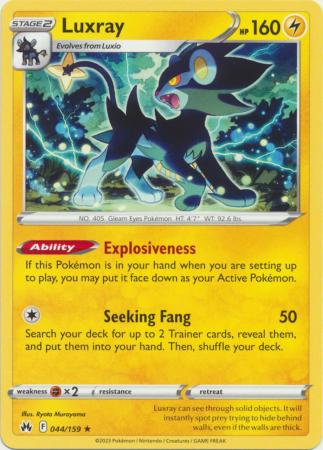 401 Games Canada - Luxray - 044/159 - Rare 401 Games Canada - Luxray - 044/159 - Rare