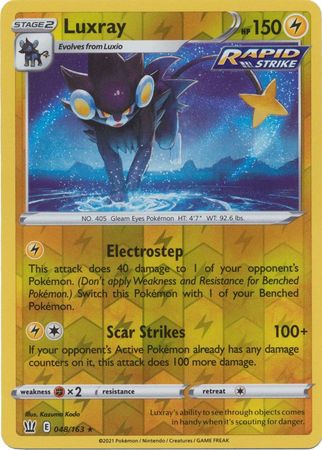 Luxray - 048/163 - Holo Rare - Reverse Holo available at 401 Games Canada