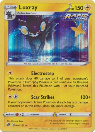 Luxray - 048/163 - Holo Rare available at 401 Games Canada