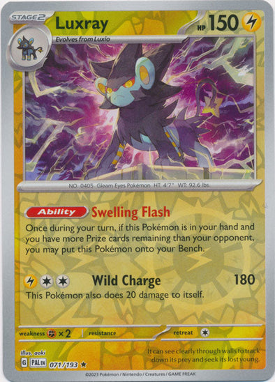 Luxray - 071/193 - Rare - Reverse Holo available at 401 Games Canada