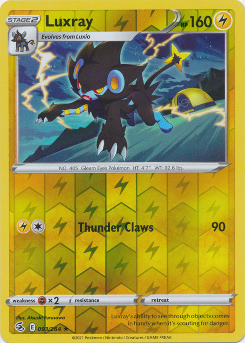 Luxray - 093/264 - Rare - Reverse Holo available at 401 Games Canada