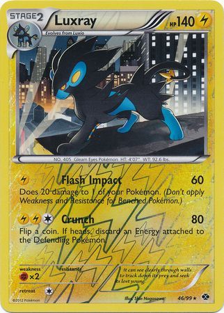 Luxray - 46/99 - Holo Rare - Reverse Holo available at 401 Games Canada