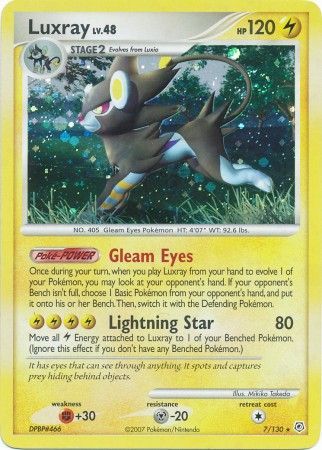 Luxray - 7/130 - Holo Rare available at 401 Games Canada