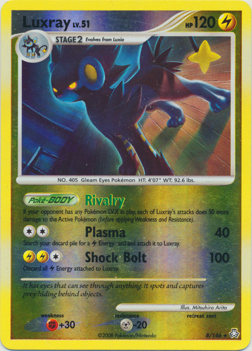 Luxray - 8/146 - Holo Rare - Reverse Holo available at 401 Games Canada