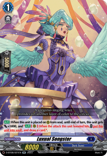 Luxual Songster - D-BT08/021 - Double Rare available at 401 Games Canada