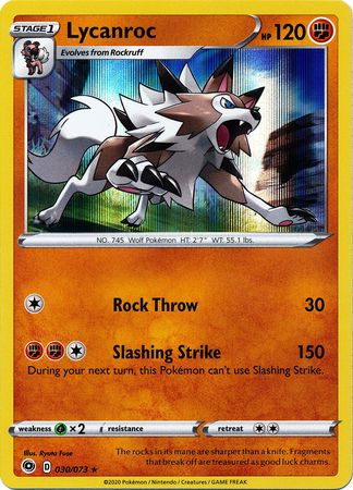 Lycanroc - 030/073 - Holo Rare available at 401 Games Canada