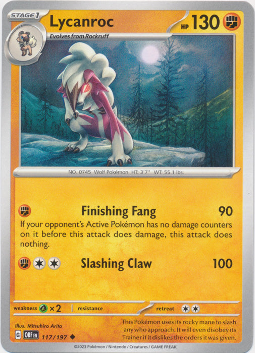 Lycanroc - 117/197 - Uncommon available at 401 Games Canada