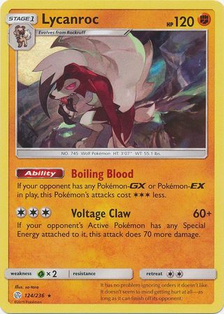 Lycanroc - 124/236 - Holo Rare available at 401 Games Canada