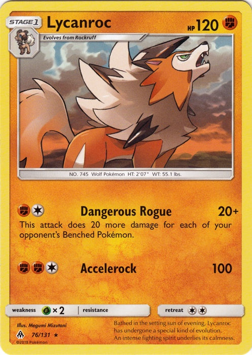 Lycanroc - 76/131 - Rare available at 401 Games Canada