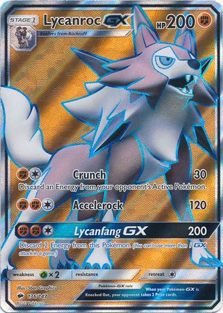 Lycanroc GX - 136/147 - Full Art Ultra Rare available at 401 Games Canada