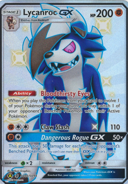 Lycanroc GX - SV66/SV94 - Shiny Ultra Rare available at 401 Games Canada