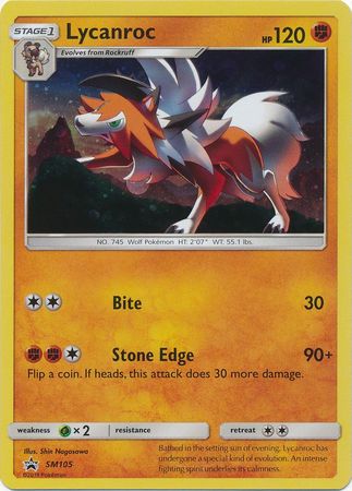 Lycanroc - SM105 - Holo Promo available at 401 Games Canada