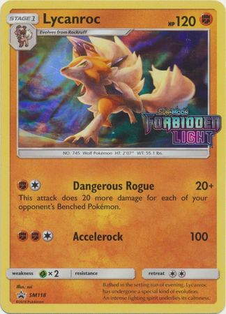 Lycanroc - SM118 - Pre-Release Promo available at 401 Games Canada