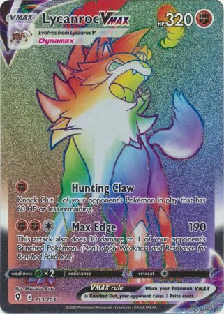 Lycanroc VMAX - 213/203 - Hyper Rare available at 401 Games Canada