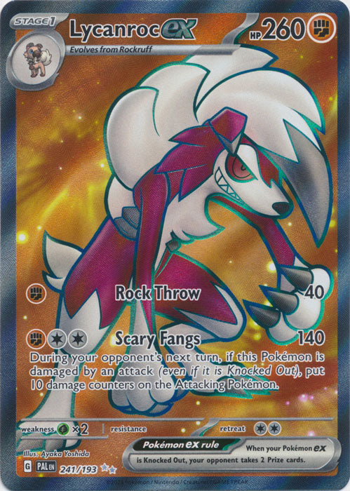 Lycanroc ex - 241/193 - Full Art Ultra Rare available at 401 Games Canada