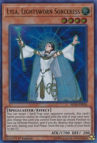 Lyla, Lightsworn Sorceress - BLLR-EN036 - Ultra Rare - 1st Edition available at 401 Games Canada