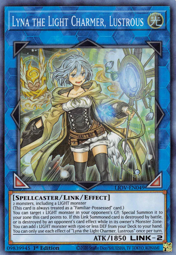 Lyna the Light Charmer, Lustrous - LIOV-EN049 - Super Rare - 1st Edition available at 401 Games Canada