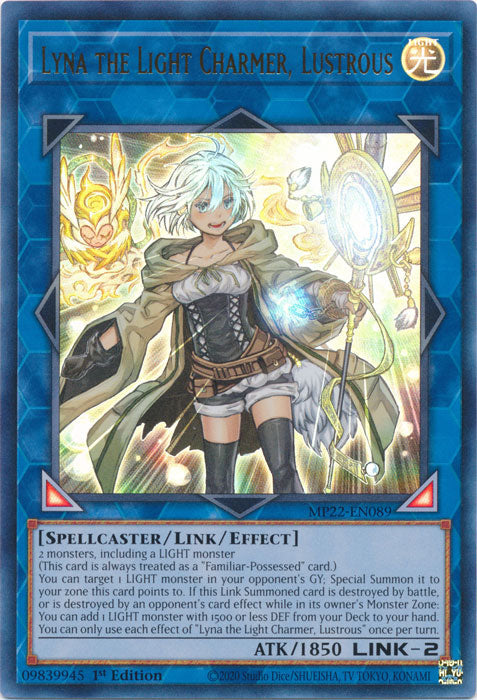 Lyna the Light Charmer, Lustrous - MP22-EN089 - Ultra Rare - 1st Edition available at 401 Games Canada