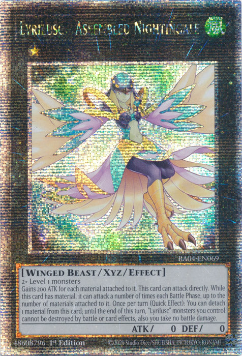 Lyrilusc - Assembled Nightingale - RA04-EN069 - Quarter Century Secret Rare - 1st Edition