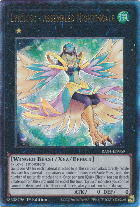 Lyrilusc - Assembled Nightingale (PUR) - RA04-EN069 - Prismatic Ultimate Rare - 1st Edition
