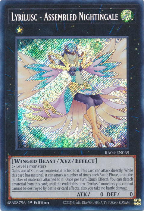 Lyrilusc - Assembled Nightingale (Secret Rare) - RA04-EN069 - Secret Rare - 1st Edition