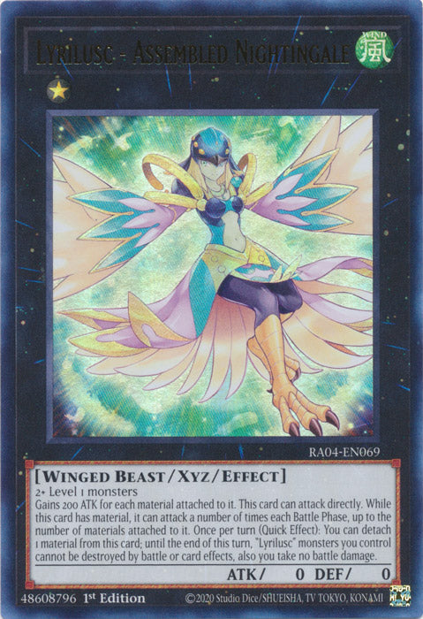 Lyrilusc - Assembled Nightingale (UR) - RA04-EN069 - Ultra Rare - 1st Edition